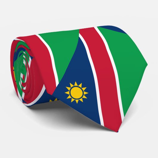Vlag van Namibië Stropdas (Opgerold)