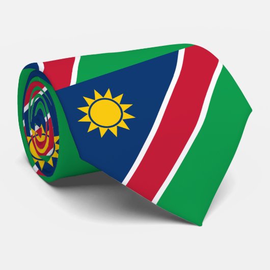 Vlag van Namibië Stropdas (Opgerold)