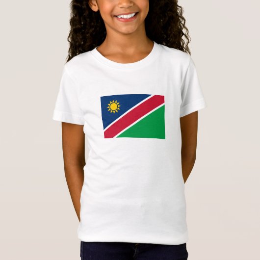 Vlag van Namibië T-shirt (Voorkant)