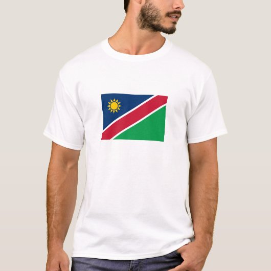 Vlag van Namibië T-shirt (Voorkant)