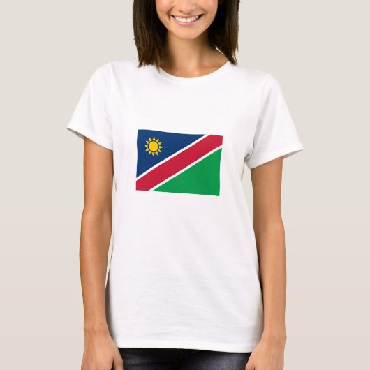 Vlag van Namibië T-shirt (Voorkant)