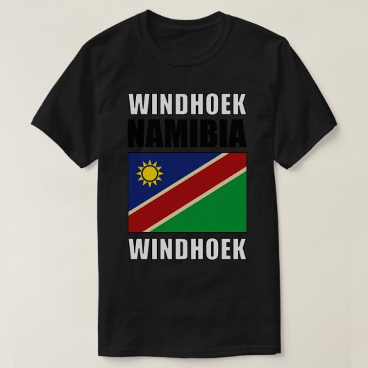 Vlag van Namibië T-shirt (Design voorkant)