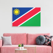 Vlag van Namibië (Zuid-Afrika) Canvas Afdruk (Insitu (Woonkamer))