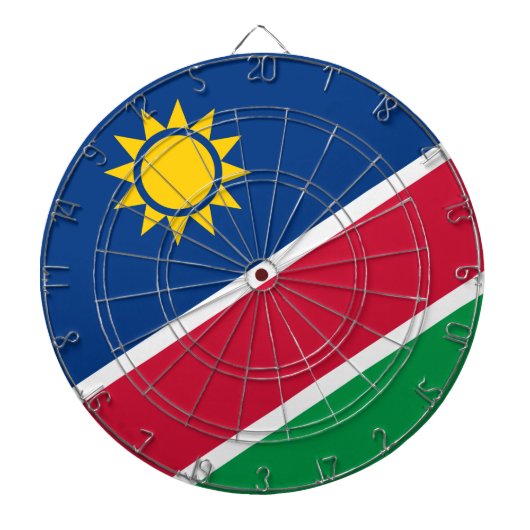 Vlag van Namibië (Zuid-Afrika) Dartbord (Voorkant)