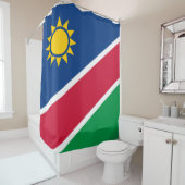 Vlag van Namibië (Zuid-Afrika) Douchegordijn (In situ)