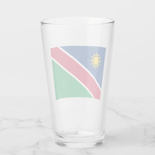 Vlag van Namibië (Zuid-Afrika) Glas (Achterkant)