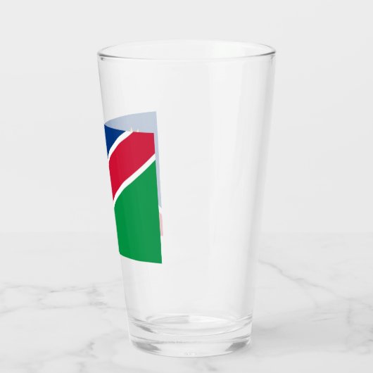 Vlag van Namibië (Zuid-Afrika) Glas (Links)