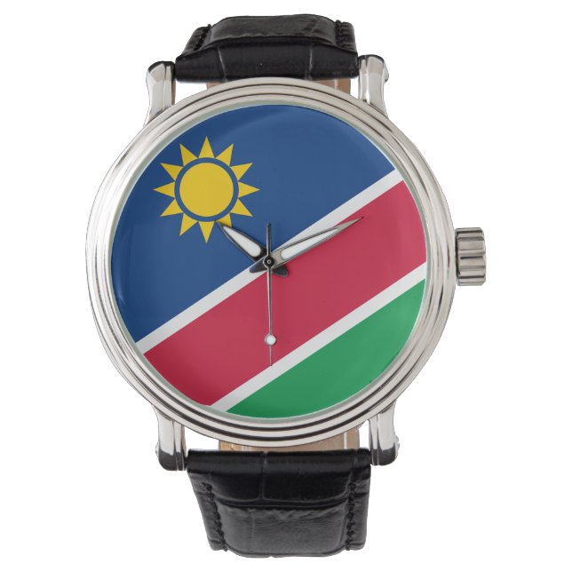 Vlag van Namibië (Zuid-Afrika) Horloge (Voorkant)