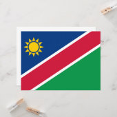 Vlag van Namibië (Zuid-Afrika) Kaart (Voorkant / Achterkant in situ)