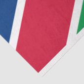 Vlag van Namibië (Zuid-Afrika) Tissuepapier (Detail)