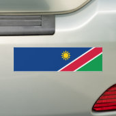 Vlag van Namibië (Zuidelijk Afrika) Bumpersticker (Op auto)