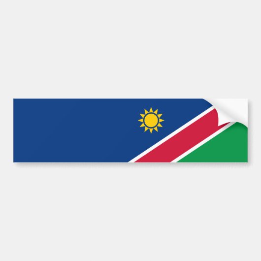 Vlag van Namibië (Zuidelijk Afrika) Bumpersticker (Voorkant)