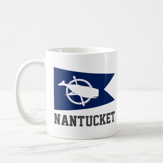 Vlag van Nantucket, Massachusetts Koffiemok (Links)
