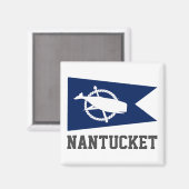 Vlag van Nantucket, Massachusetts Magneet (Voorkant / Achterkant)