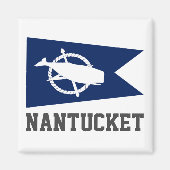 Vlag van Nantucket, Massachusetts Magneet (Voorkant)