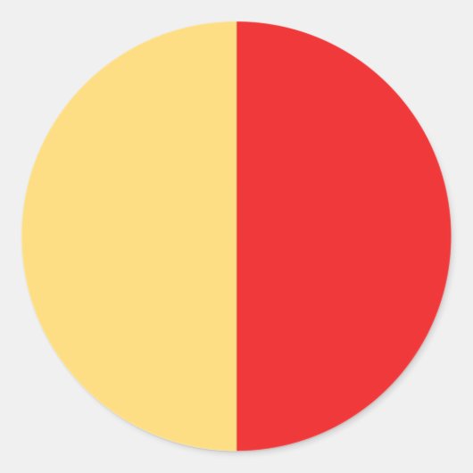 vlag van napels ronde sticker (Voorkant)