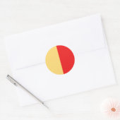 vlag van napels ronde sticker (Envelop)