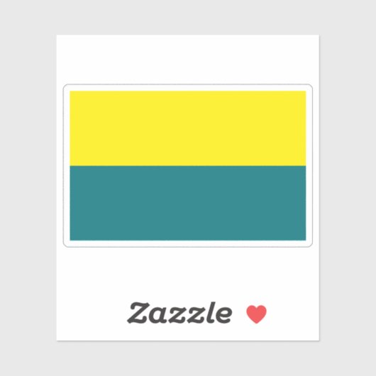 Vlag van Narva, Estland Sticker (Vel)