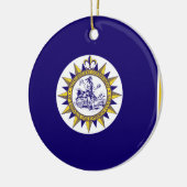 Vlag van Nashville, Tennessee Ceramic Ornament (Links)