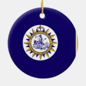 Vlag van Nashville, Tennessee Ceramic Ornament (Achterkant)