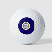 Vlag van Nashville, Tennessee Golf Balls Golfballen (Voorkant)