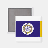 Vlag van Nashville, Tennessee Magnet (Voorkant / Achterkant)