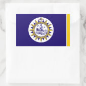 Vlag van Nashville, Tennessee Rechthoekige Sticker (Tas)