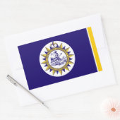 Vlag van Nashville, Tennessee Rechthoekige Sticker (Envelop)