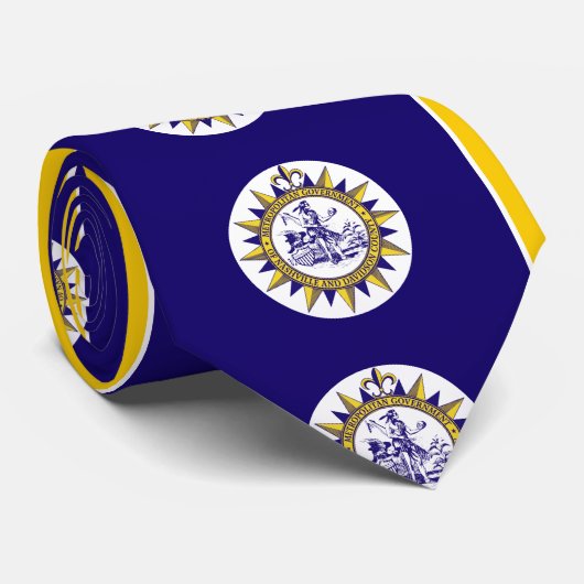 Vlag van Nashville, Tennessee Stropdas (Opgerold)