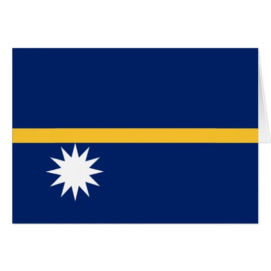 Vlag van Nauru (Voorkant Horizontaal)
