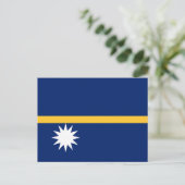 Vlag van Nauru Briefkaart (Staand voorkant)