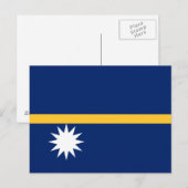 Vlag van Nauru Briefkaart (Voorkant / Achterkant)