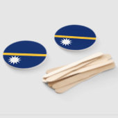 Vlag van Nauru Handwaaier (Niet-gemonteerd)