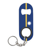 Vlag van Nauru Mini Flessenopener (Voorkant)