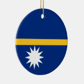 Vlag van Nauru-Ornament Keramisch Ornament (Rechts)