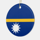 Vlag van Nauru-Ornament Keramisch Ornament (Links)