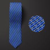 Vlag van Nauru Patroon Stropdas