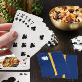 Vlag van Nauru Pokerkaarten (Insitu)
