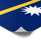 Vlag van Nauru Poster (Hoek)