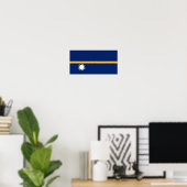 Vlag van Nauru Poster (Thuiskantoor)