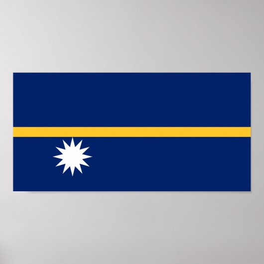 Vlag van Nauru Poster (Voorkant)