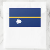 Vlag van Nauru Rechthoekige Sticker (Tas)