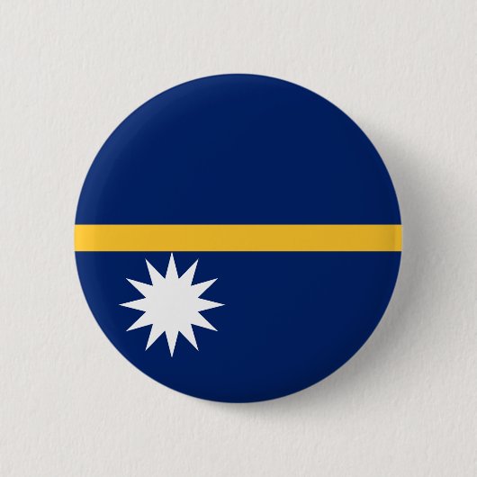 Vlag van Nauru Ronde Button 5,7 Cm (Voorkant)