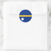 Vlag van Nauru Ronde Sticker (Tas)