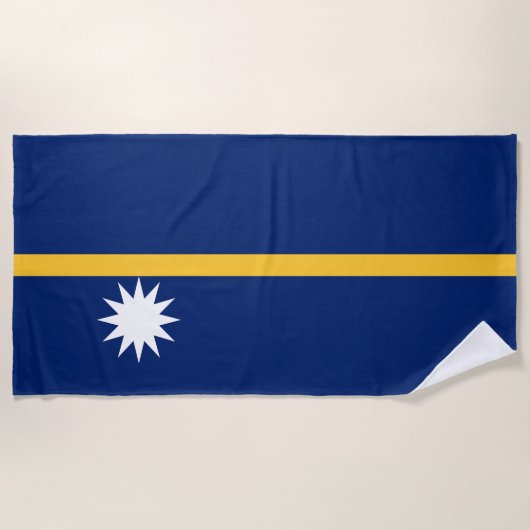 Vlag van Nauru Strandlaken (Voorkant)