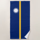 Vlag van Nauru Strandlaken (Voorkant)