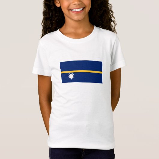 Vlag van Nauru T-shirt (Voorkant)