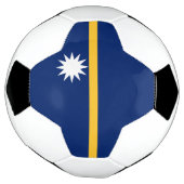 Vlag van Nauru Voetbal (Gedraaid)