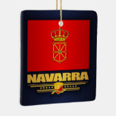 Vlag van Navarra (Navarra) Keramisch Ornament (Rechts)