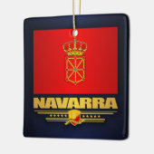 Vlag van Navarra (Navarra) Keramisch Ornament (Links)